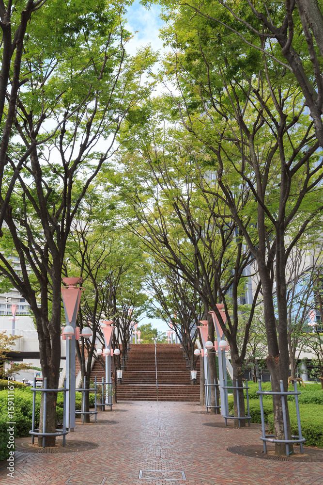 Fototapeta premium 大阪ビジネスパーク -都市風景-