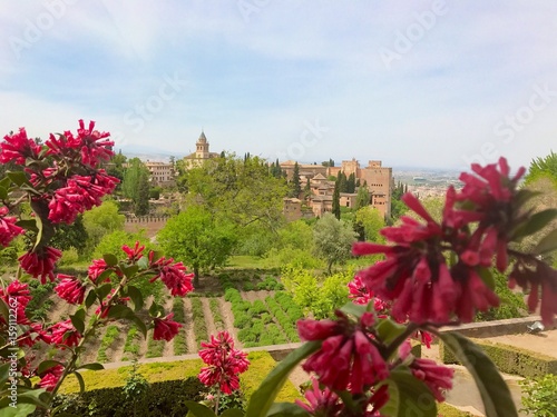 View of the Alhambra in Granada, Spain