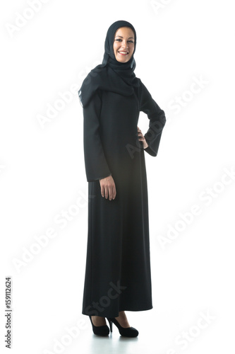 Young Woman Wearing Traditional Arabic Clothing