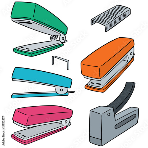 vector set of stapler
