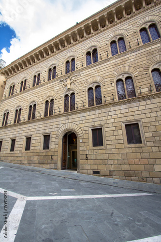 Palazzo Spannocchi on Piazza Salimbeni, Siena, Italy