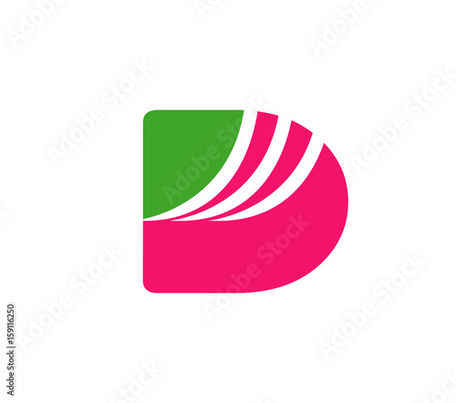 Letter d logo icon design template elements
