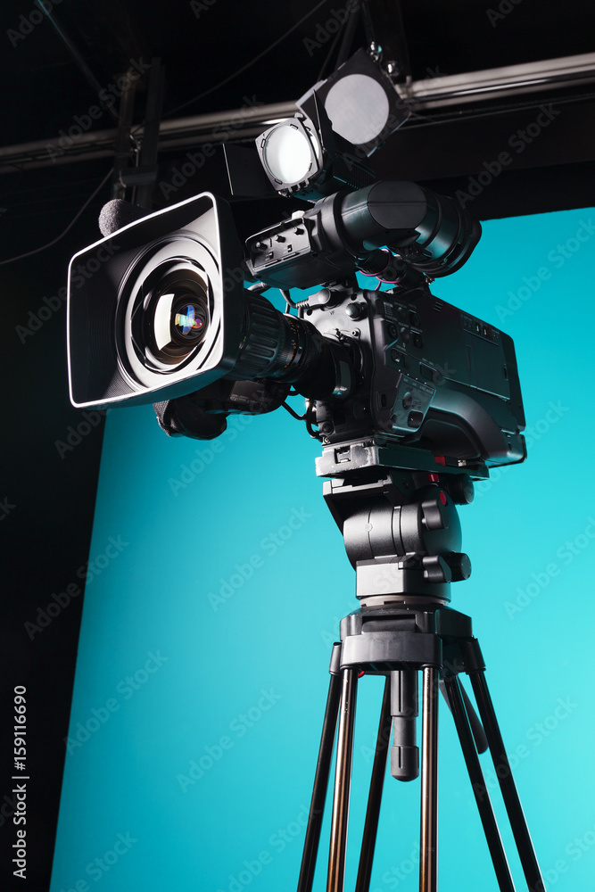 Film camera in the studio
