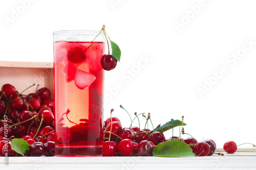 Isolated drink. Glass of ch...