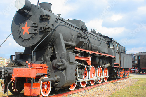 vintage steam train