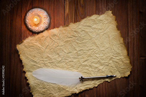 old parchment paper with a ...