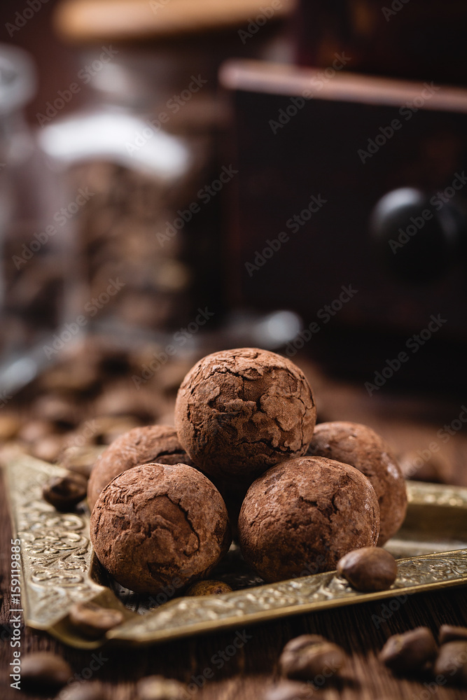 Homemade chocolate truffles Homemade chocolate truffles