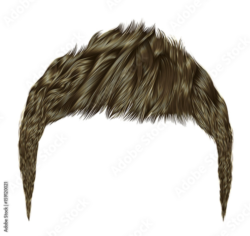 trendy man hairs   . brown
blond color . beauty  style .realistic  3d .