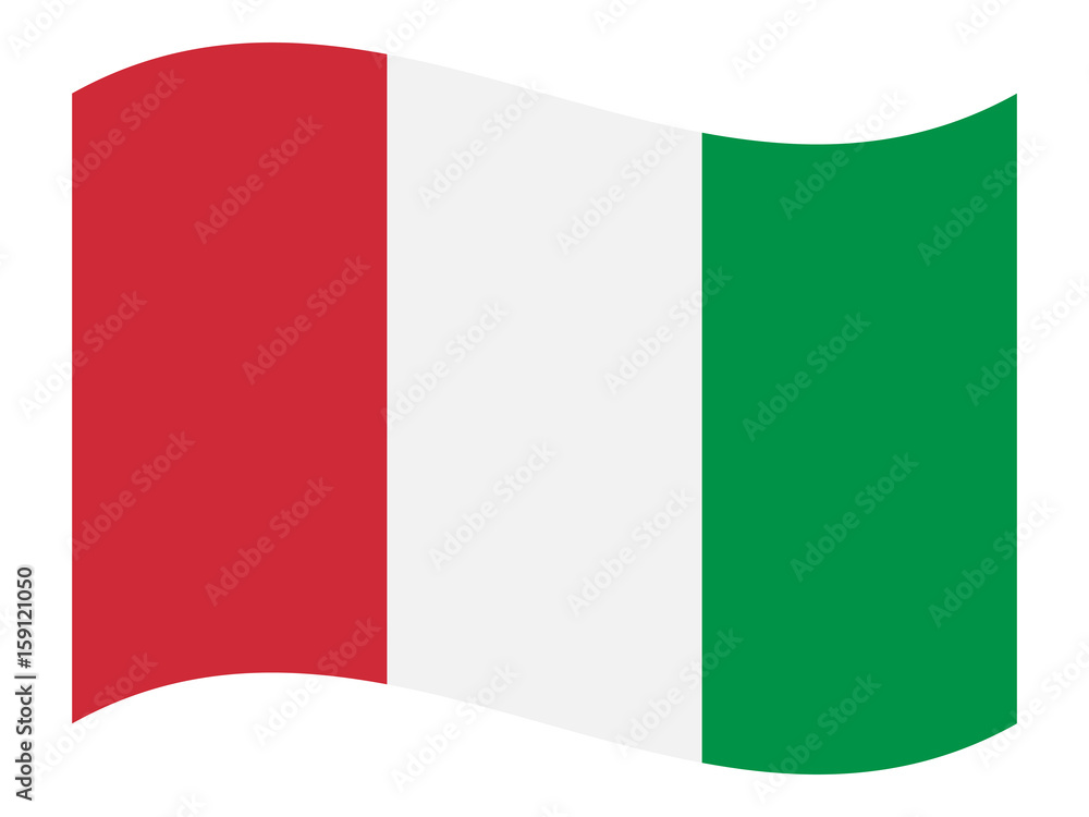 Italy flag, vector illustration.