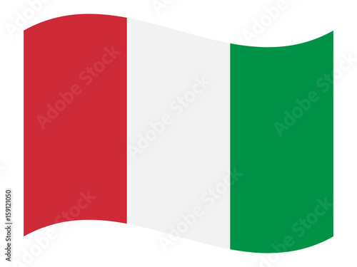 Italy flag, vector illustration.
