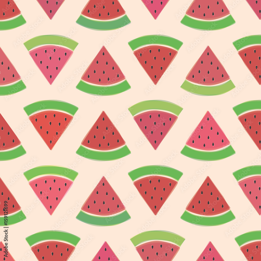 Watermelon Pattern - vector illustration eps 10 Watermelon Pattern - vector illustration eps 10