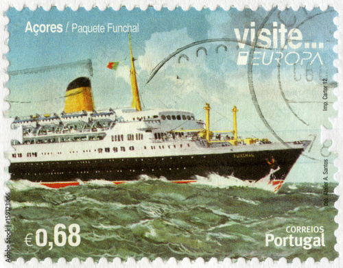 Photo PORTUGAL - 2012: shows Funchal is a Portuguese passenger and cruise liner, Europ