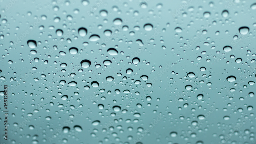 water drop on Car Glass