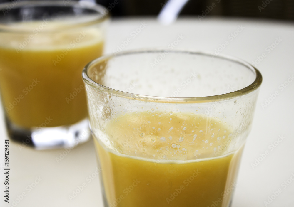 Glasses orange juice Glasses orange juice