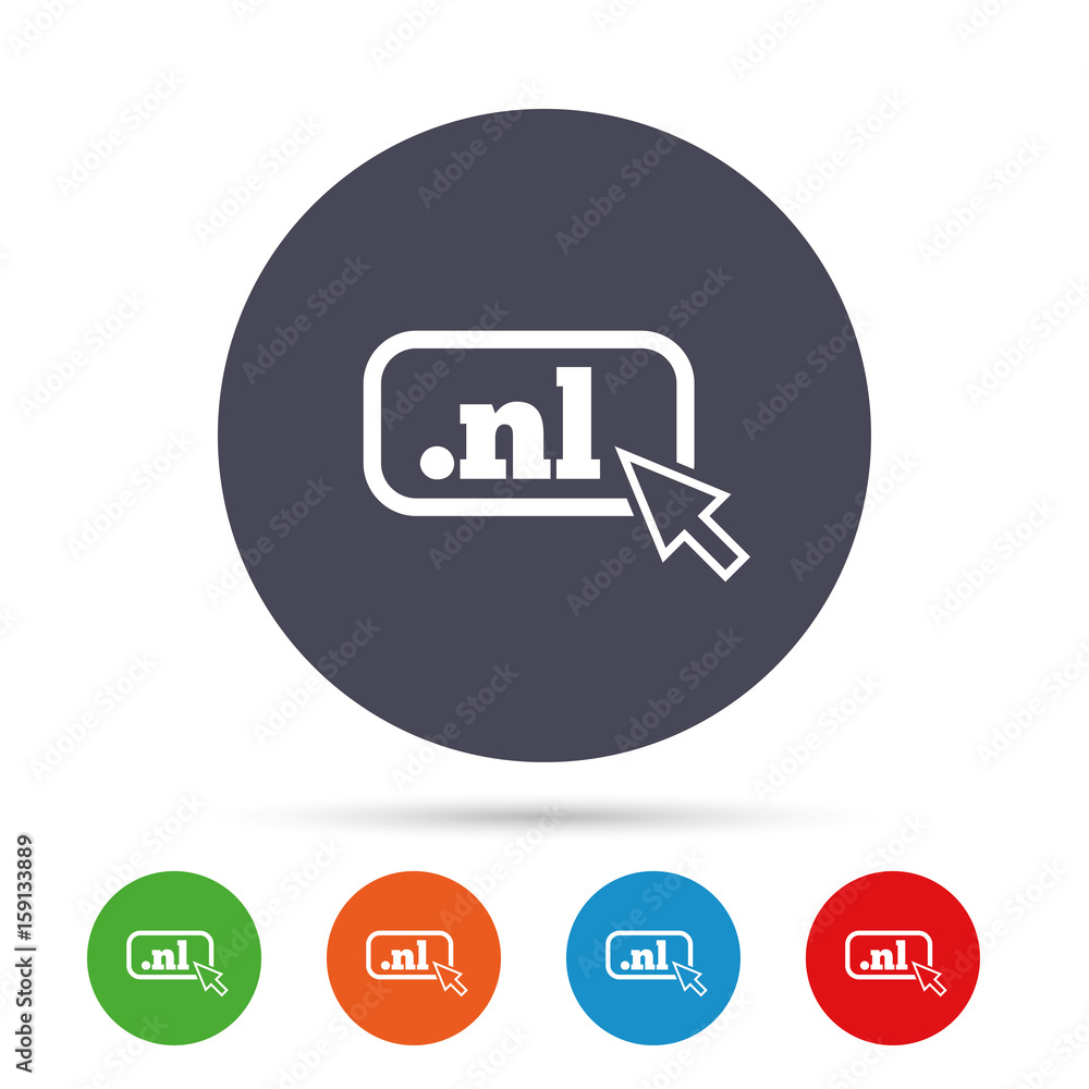 Domain NL sign icon. Top-level internet domain. Domain NL sign icon. Top-level internet domain.