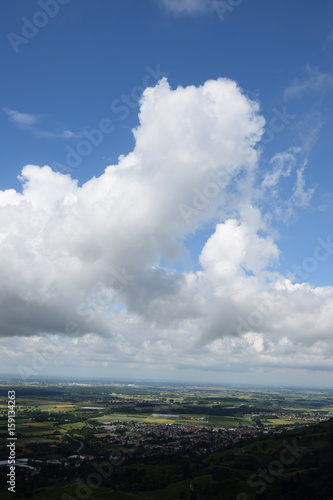 Gewitterwolken an der Bergstra  e