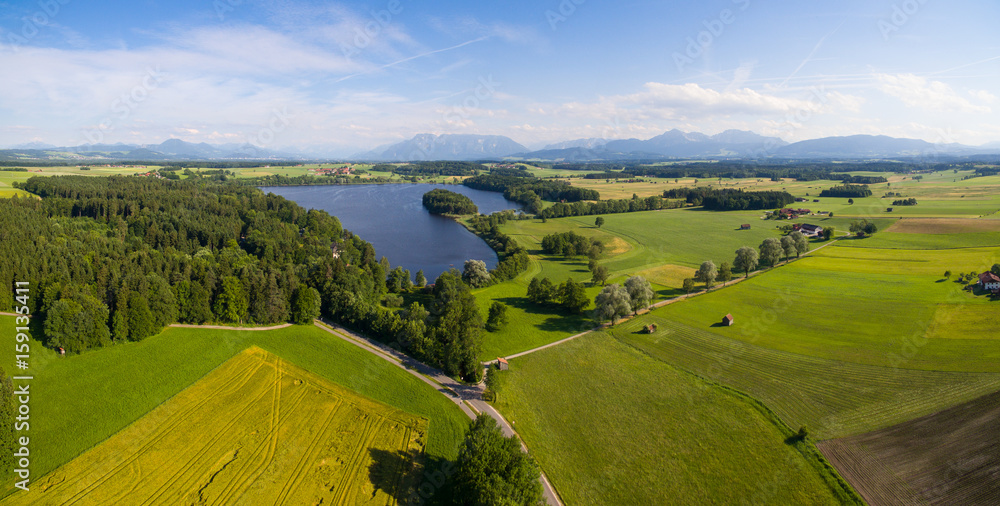 Lake Abtsee, Bavaria, Germany, in summer