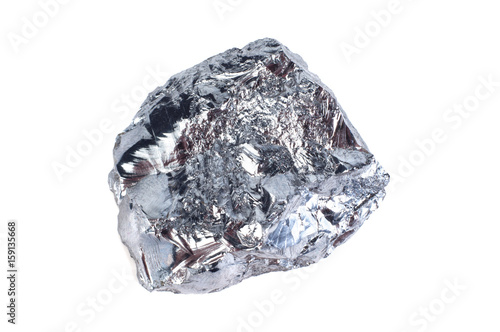 Piece of silicon isolated on white background