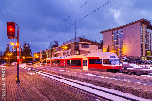 Tatra Electric Railway in Strbske Pleso, Slovakia photo