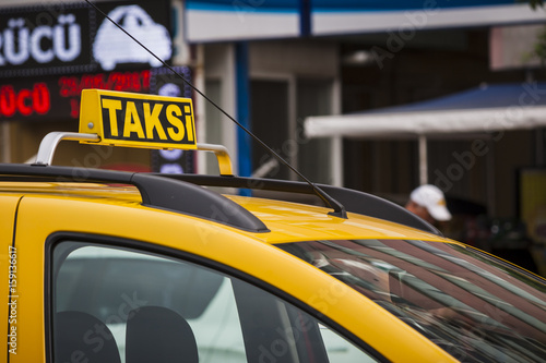 Turkish taxi on the street