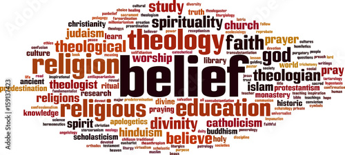 Belief word cloud
