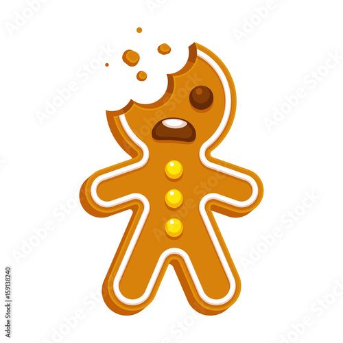 Gingerbread man cookie