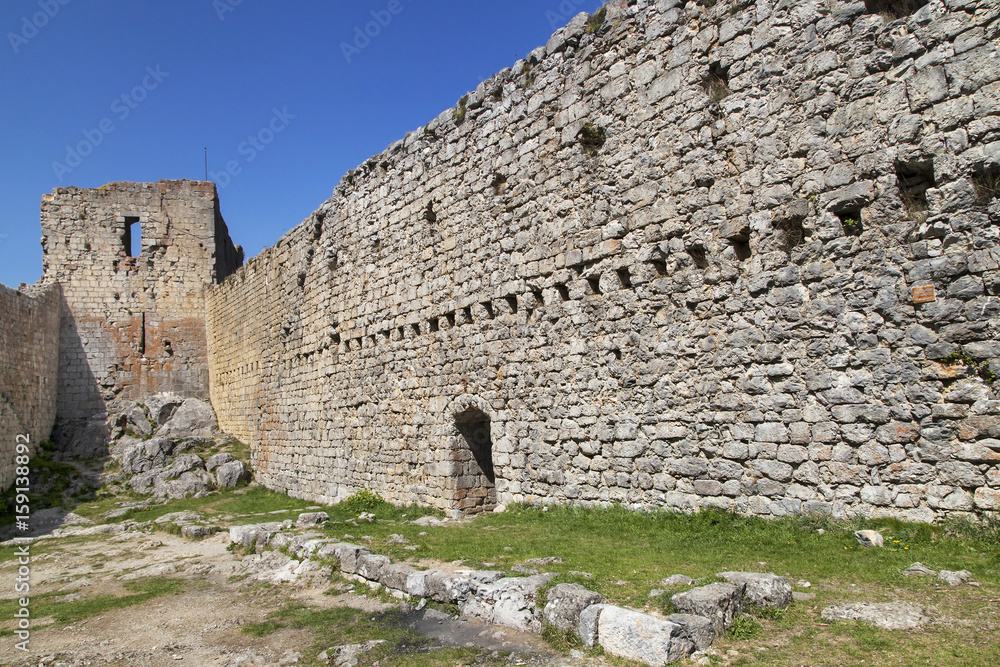 Walls of the Montsegur Castle