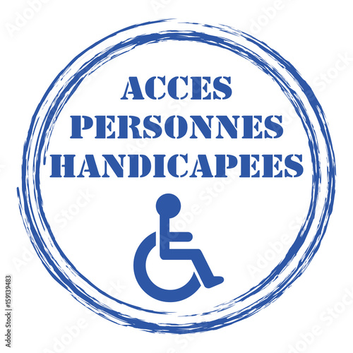 Logo accès personnes handicapées.