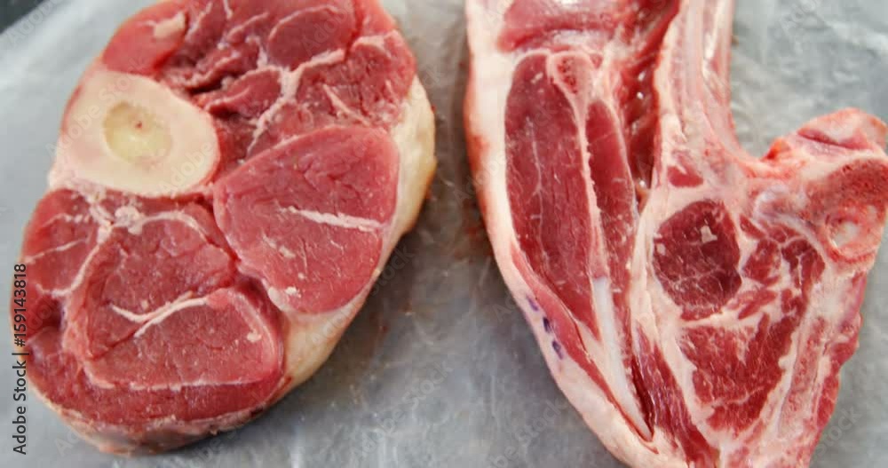 Meat chops and spices Meat chops and spices