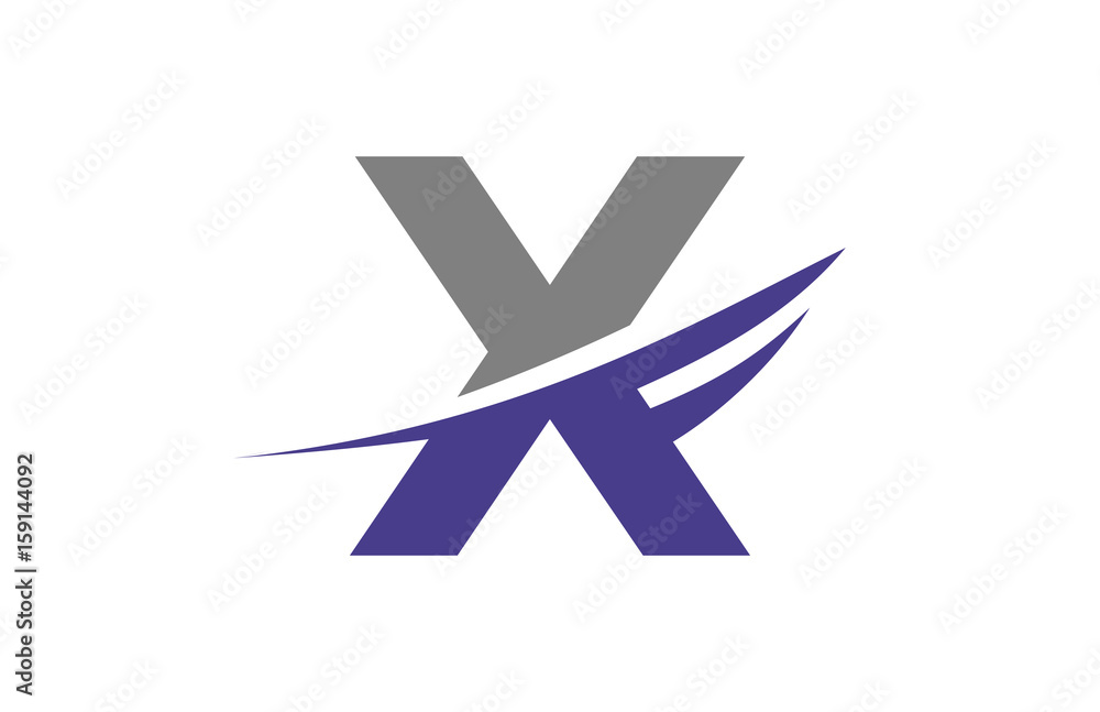 X Swoosh Letter Logo X Swoosh Letter Logo