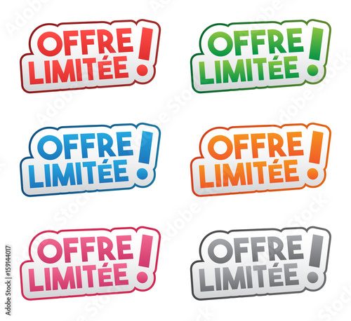 offre limitée - bandeau étiquette