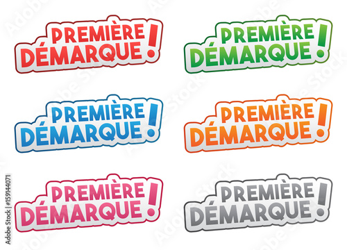 Première démarque des soldes - bandeau étiquette