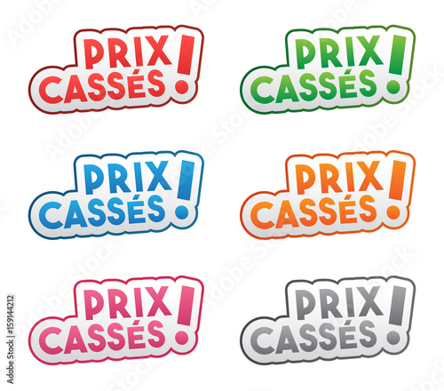 prix cassés - bandeau étiquette