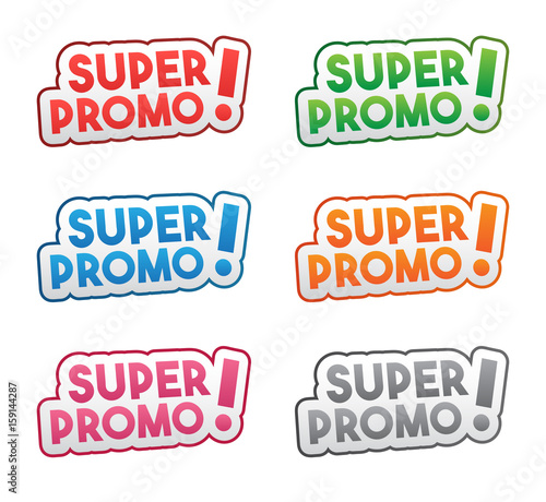 super promo - bandeau étiquette