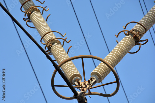 Electric pole; Steel tower of high voltage transmission line