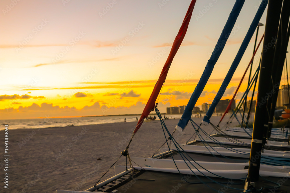 Fototapeta premium Marco Island Beach Sunset