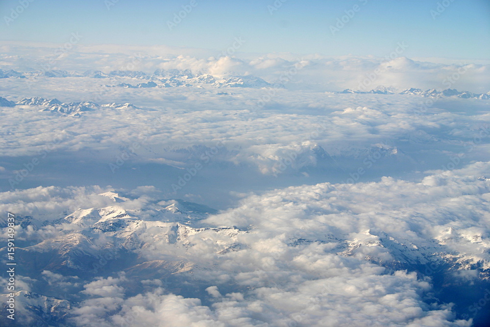 Clouds over the Alps Clouds over the Alps