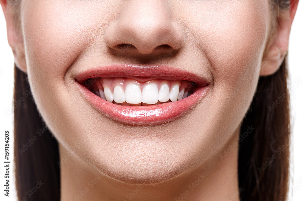 smiling woman with white teeth smiling woman with white teeth