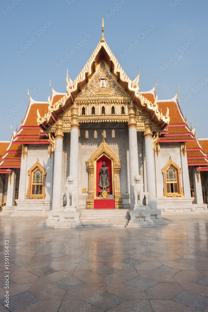 Wat Benchamabophit Dusitvanaram is a Buddhist temple in Dusit district of Bangkok, Thailand. Also known as marble temple, it is one of Bangkok's most beautiful temples and a major tourist attraction Wat Benchamabophit Dusitvanaram is a Buddhist temple in Dusit district of Bangkok, Thailand. Also known as marble temple, it is one of Bangkok's most beautiful temples and a major tourist attraction