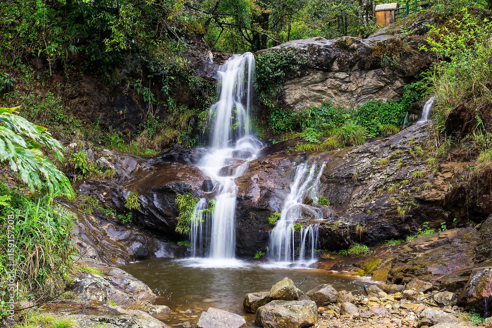 Fototapeta premium Waterfall in Sapa Town, Vietnam