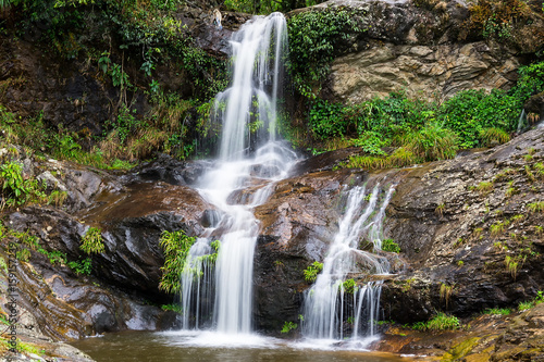 Fototapeta Naklejka Na Ścianę i Meble -  Waterfall in Sapa Town, Vietnam