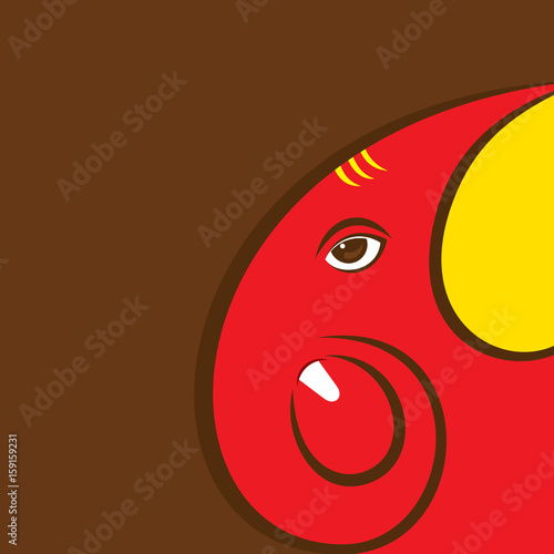 happy ganesha chaturthi greeting design