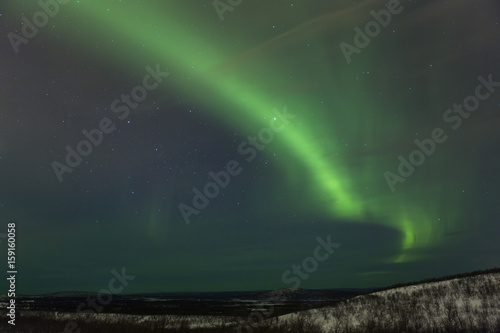 Polarlicht über Kiruna (Schweden)