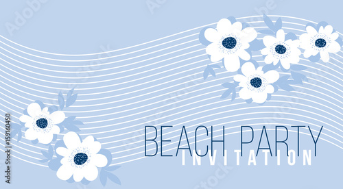 pale color summer floral pa...