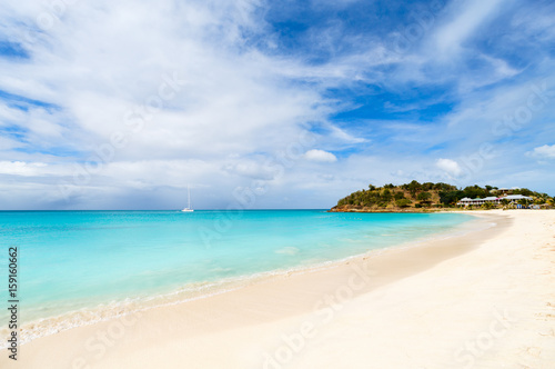 Fototapeta Naklejka Na Ścianę i Meble -  Idyllic beach at Caribbean