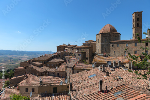 Wonderful view of Volterra, mediaeval city in Italy