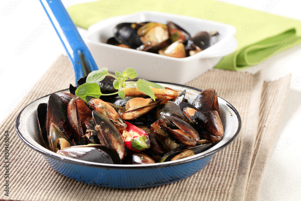 Steamed mussels Steamed mussels
