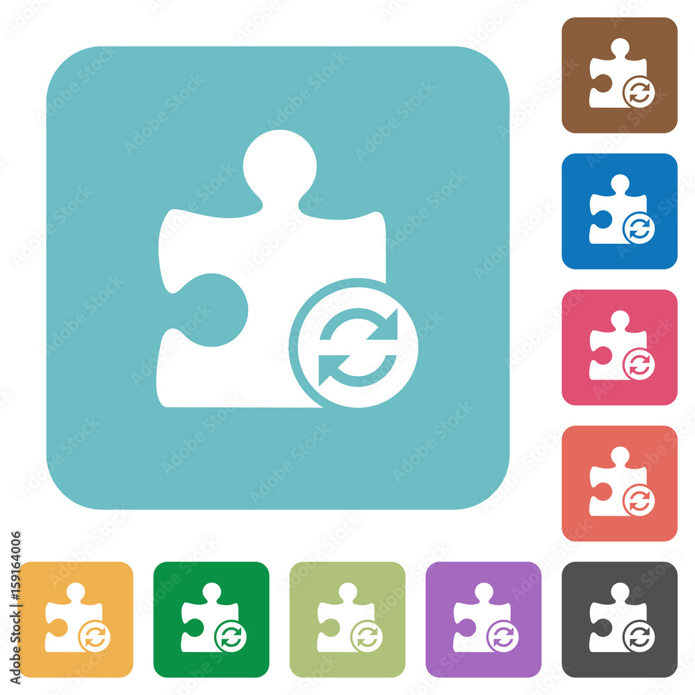 Refresh plugin rounded square flat icons Refresh plugin rounded square flat icons
