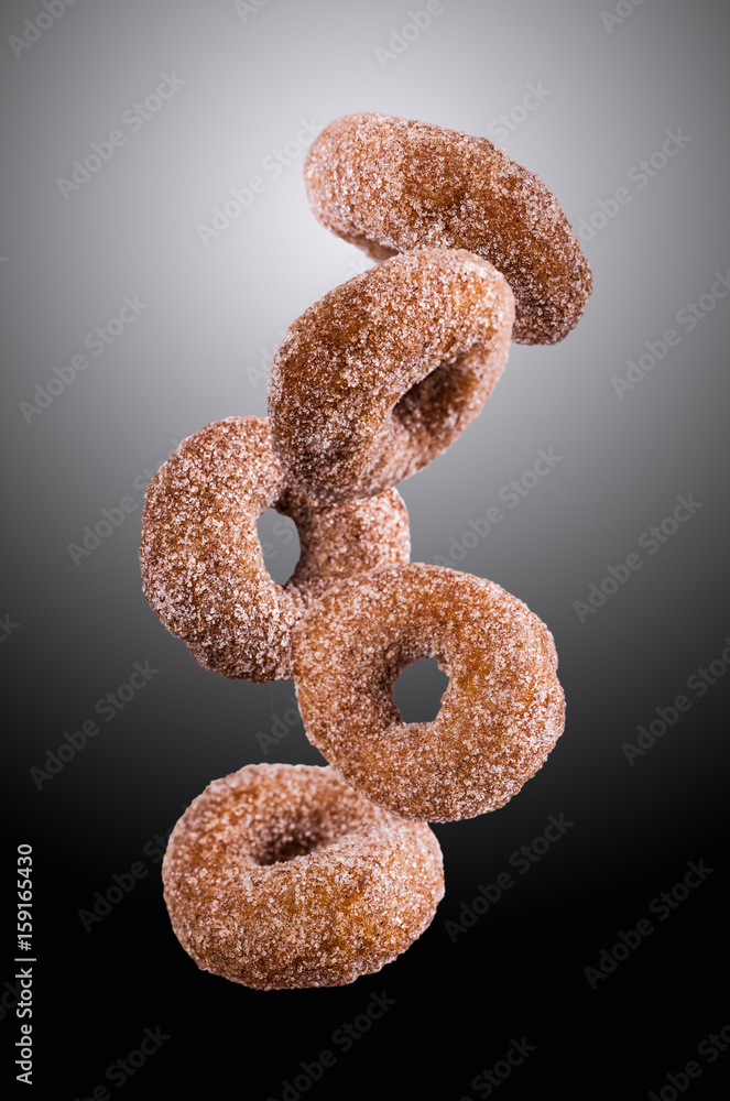 Round sugar donuts Round sugar donuts
