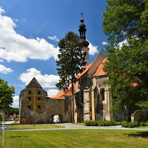 Beautiful old mansion with chateau garden. Oslavany, Czech Republic. photo